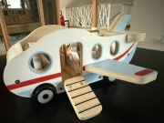 Drewniany samolot Montessori