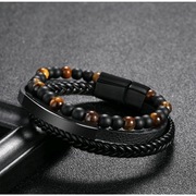 Bransoletka z okuciem i marmurowymi koralikami