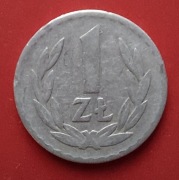 Moneta 1 złoty 1957 r. PRL (Al)