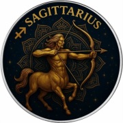 1oz Zodiac Series: Sagittarius  Amerykański Orzeł 1 uncja srebra 