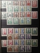 Znaczki - Polskie stroje ludowe – komplet 1959–1960 | czyste, bez stempli