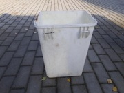 Kosz na śmieci wiadro plastikowe wiaderko pojemnik białe 25l 42cm 