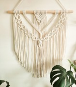 Makrama ścienna, wisząca dekoracja na ścianę, boho PREZENT