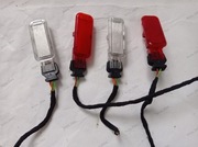 4 x Lampka boczek drzwi biała,ostrzegawcza czerwona Audi A3 8p,A4 B6 B7