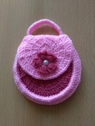 Ręcznie robiona torebka na szydełku 