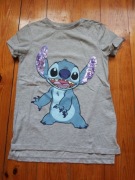 t-shirt dziewczęcy Primark 140 szary Stitch