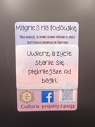 Magnes z dobrym słowem, prezent 