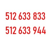 512 633 833 i 512 633 944 Para, Duet, 2 Złote, Podobne numery 