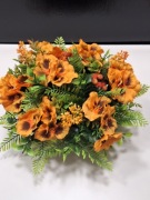 Stroik/ wiązanka na cmentarz,  wiosenna obciążona, bratki 