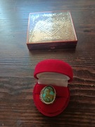 Pierścionek ze srebra z turkusem 