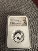 Kangaroo 1 oz 2017 PF 70 NGC  High relief 1250 szt