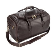 Dwie torby podróżne Falcon Colombian Leather Holdall - FI6708 Brown