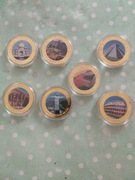 Medale (7) Siedem cudów świata - 40 mm w plastikowych kapslach