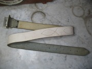 pas mundurowy biały stary oficerski