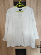 135 Biała bluzka z podwójnym rękawem rozmiar L