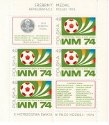 bl.94 Srebrny medal reprezentacji Polski w MŚ w piłce nożnej (1974)