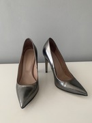 Palmar szpilki srebrne skóra 37