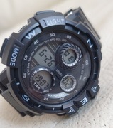 Masywny, męski zegarek sportowy, wielofunkcyjny, duży wyświetlacz