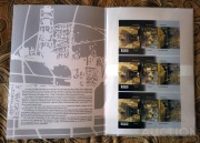 Fragment nierozciętej perforowanej blachy (3 bloki) „Czarnobyl. 40 lat ” 