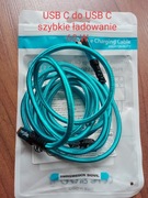 Kabel 2 metry szybkiego ładowania 60 W USB typu C do C