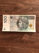Banknot 100 zł nr DP0500550