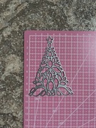 Wykrojnik do papieru scrapbookingu święta etykietka choinka