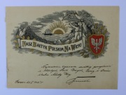 1926 Poznań Telegram Patriotyczny - Nasz Bałtyk Polskim na Wawelu 