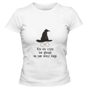 Koszulka damska o tematyce książkowej