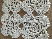 Serwetka serweta szydełkowe rękodzieło obrus misterne cacko ekri 30x30