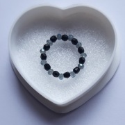 Pierścionek elastyczny na gumce koraliki