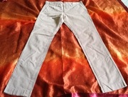 chinosy spodnie na upały 100% bawełna rozm. 27 beige Teddy Smith vintage