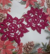 Kolczyki szydełkiem robione 