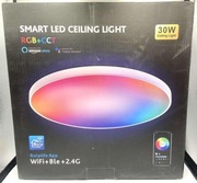 Inteligentna lampa sufitowa LED 30cm, 30W Lampa plafonowa RGB