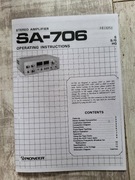 Wzmacniacz Pioneer SA-706 Instrukcja obsługi 