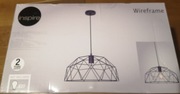 Lampa wisząca wireframe czarna E27 Inspire