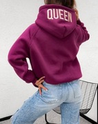 BLUZA QUEEN ocieplana  oversize Jesień/Zima ,MOTION