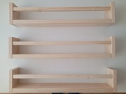 Półki ręcznie robione z relingiem 60 cm. Cena za 3 sztuki