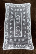 Koronka siatkowa (filet) cudowny bieżnik 112x61 cm (rękodzieło)