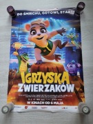 Plakat kinowy z filmu Igrzyska zwierzaków bajka