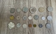 Zestaw 20 monet z okresu PRL i zagranicznych – oryginały + kopie