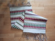 Stary kilim bieżnik vintage wełniany tulipany folkowy rustykalny scandi 