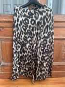 Massimo Dutti nowa spódnica midi panterka satynowa leopard print