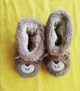 Kapcie dziecięce zimowe misie pluszowe wysokie 24/25 super stan