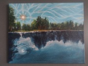 Malarstwo tradycyjne "Siła słońca Magia nocy" Agnieszki Orleańskiej