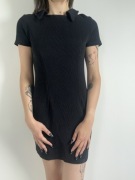 Czarna sukienka mini z kołnierzykiem rozm. M Bard