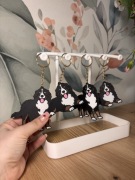 Zestaw 10 breloczków berneński pies pasterski