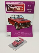 Model AWZ P70 Coupe 1:43 Kultowe Auta PRL KAP DeAgostini Nowy!