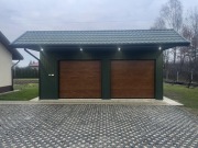 Brama garażowa segmentowa złoty dąb 3000x2125 z automatem na pilota