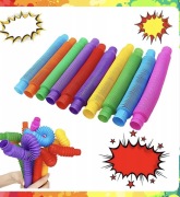 RURKI TUBY SENSORYCZNE 20 SZT ZESTAW RURY EDUKACYJNE POP XXL DLA DZIECI