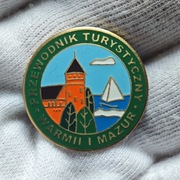 Odznaka PTTK Przewodnik Turystyczny Po Warmii i Mazurach 25 mm